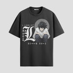Playera urbana de anime y gaming ExtraLife MX, corte Standard Fit unisex ligero y transpirable en color Deep Black y Pure White, ropa de uso diario para gym y casual.