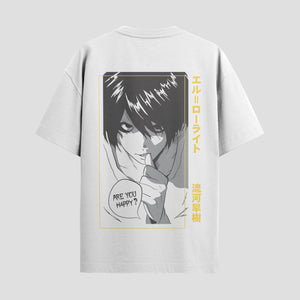 Playera urbana de anime y gaming ExtraLife MX, corte Standard Fit unisex ligero y transpirable en color Deep Black y Pure White, ropa de uso diario para gym y casual.