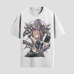 Playera urbana de anime y gaming ExtraLife MX, corte Classic Premium unisex ligero y transpirable en color Deep Black y Pure White, ropa de uso diario para gym y casual.