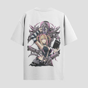 Playera urbana de anime y gaming ExtraLife MX, corte Classic Premium unisex ligero y transpirable en color Deep Black y Pure White, ropa de uso diario para gym y casual.