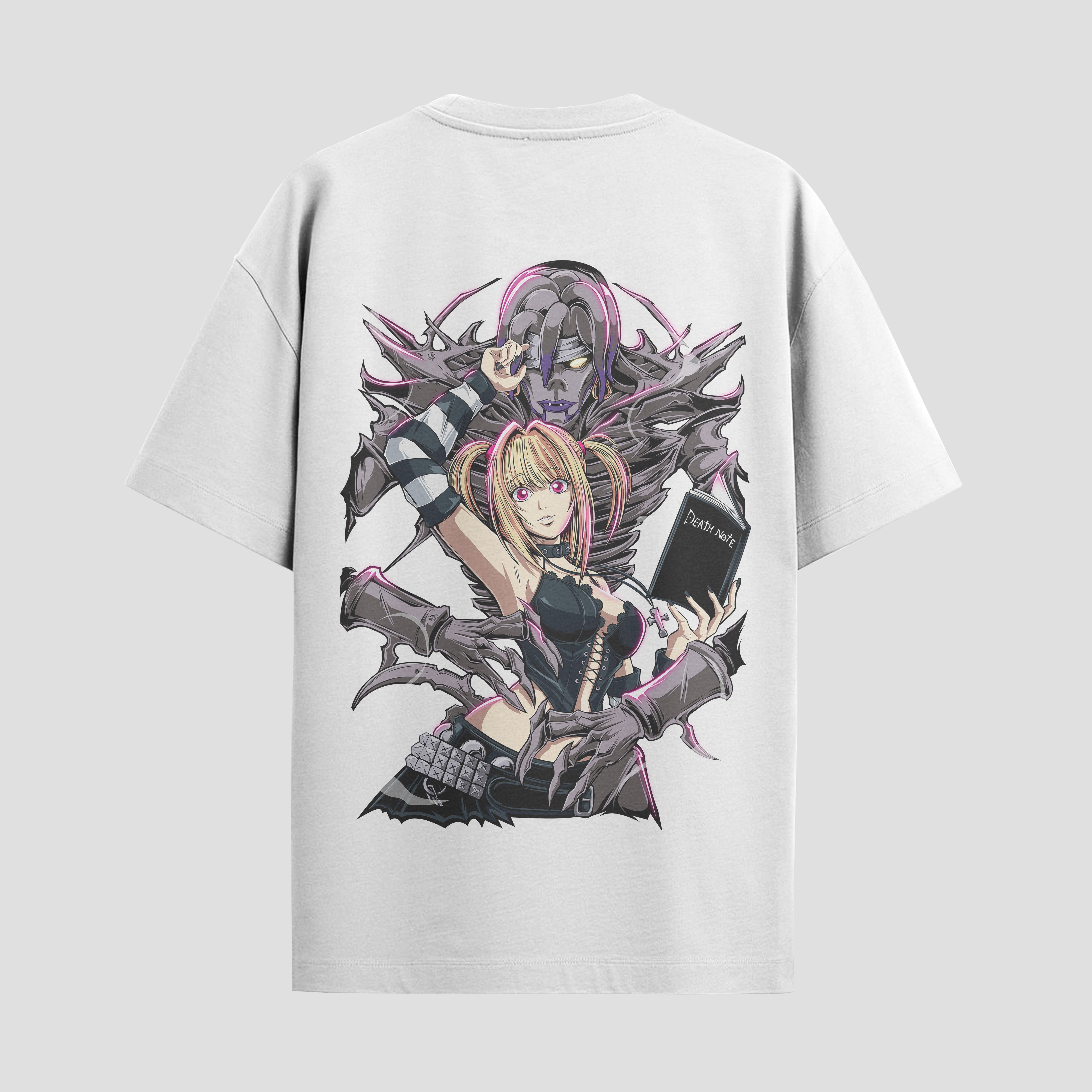 Playera urbana de anime y gaming ExtraLife MX, corte Standard Fit unisex ligero y transpirable en color Deep Black y Pure White, ropa de uso diario para gym y casual.