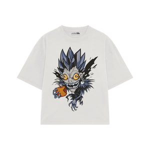 Playera streetwear premium de anime y gaming ExtraLife MX, corte oversized drop shoulder ligero y fresco en color Deep Black y Off-White, moda urbana mexicana de culto.