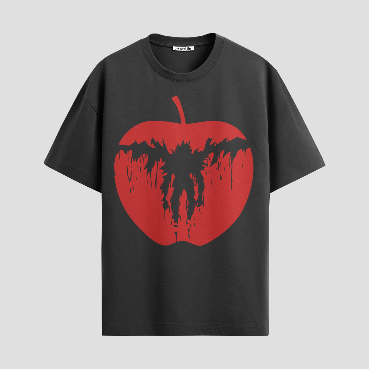 Playera urbana de anime y gaming ExtraLife MX, corte Classic Premium unisex ligero y transpirable en color Deep Black y Pure White, ropa de uso diario para gym y casual.