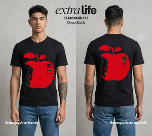 El Cuaderno del Juicio | El Shinigami del Otro Mundo #00947 - Playera Standard Fit | Deep Black - Foto en modelo