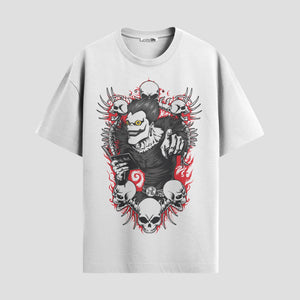 Playera urbana de anime y gaming ExtraLife MX, corte Classic Premium unisex ligero y transpirable en color Deep Black y Pure White, ropa de uso diario para gym y casual.