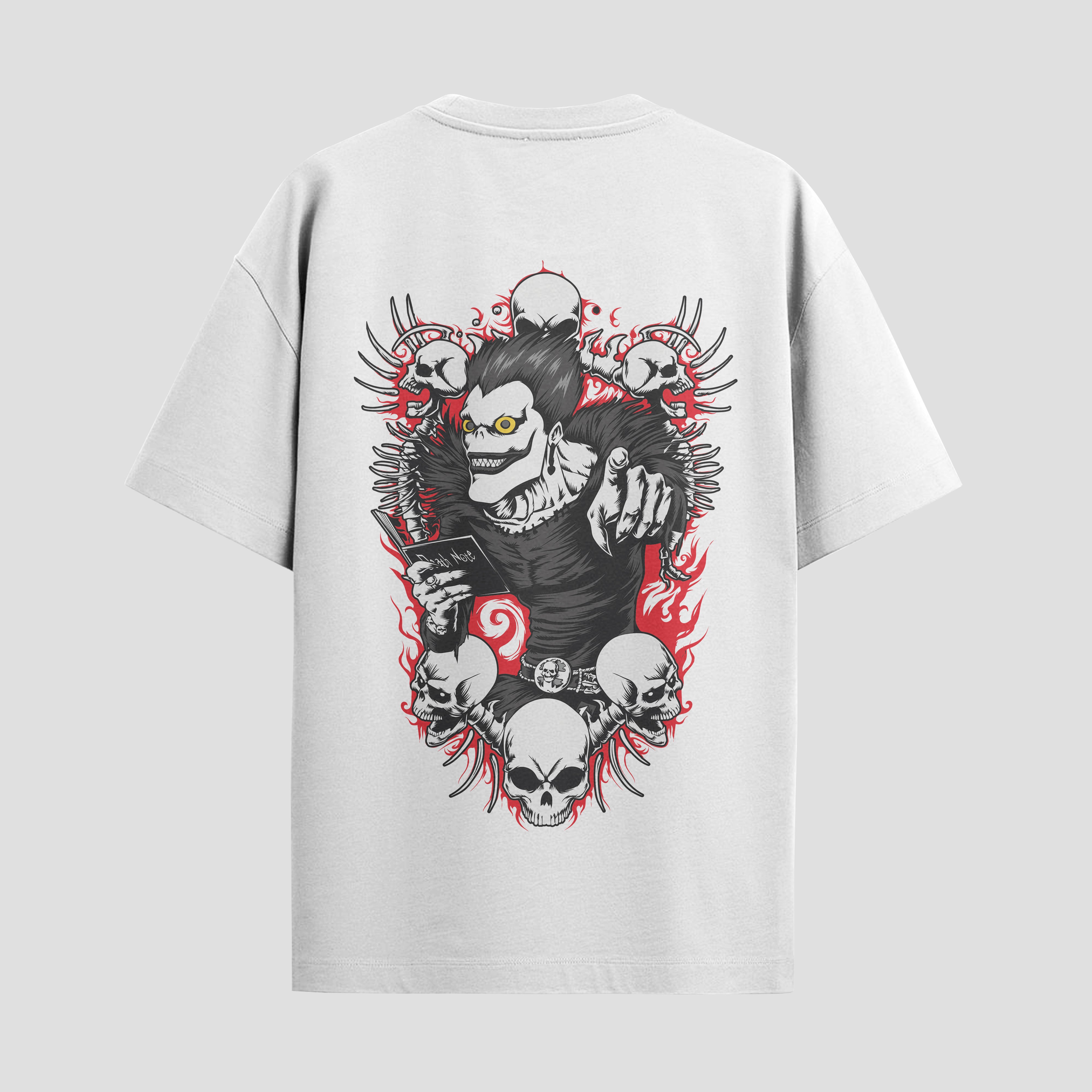 Playera urbana de anime y gaming ExtraLife MX, corte Standard Fit unisex ligero y transpirable en color Deep Black y Pure White, ropa de uso diario para gym y casual.