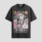 Playera urbana de anime y gaming ExtraLife MX, corte Standard Fit unisex ligero y transpirable en color Deep Black y Pure White, ropa de uso diario para gym y casual.