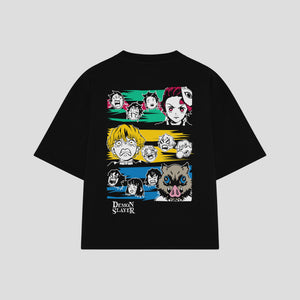 Playera streetwear premium de anime y gaming ExtraLife MX, corte oversized drop shoulder ligero y fresco en color Deep Black y Off-White, moda urbana mexicana de culto.