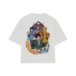 Playera streetwear premium de anime y gaming ExtraLife MX, corte oversized drop shoulder ligero y fresco en color Deep Black y Off-White, moda urbana mexicana de culto.