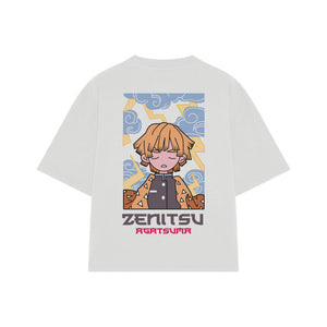 Playera streetwear premium de anime y gaming ExtraLife MX, corte oversized drop shoulder ligero y fresco en color Deep Black y Off-White, moda urbana mexicana de culto.