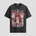 Playera urbana de anime y gaming ExtraLife MX, corte Standard Fit unisex ligero y transpirable en color Deep Black y Pure White, ropa de uso diario para gym y casual.