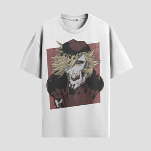 Playera urbana de anime y gaming ExtraLife MX, corte Standard Fit unisex ligero y transpirable en color Deep Black y Pure White, ropa de uso diario para gym y casual.