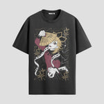 Playera urbana de anime y gaming ExtraLife MX, corte Standard Fit unisex ligero y transpirable en color Deep Black y Pure White, ropa de uso diario para gym y casual.