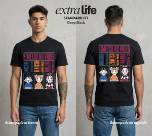 Cazadores de la Noche | Las Geishas del Demonio #01007 - Playera Standard Fit | Deep Black - Foto en modelo