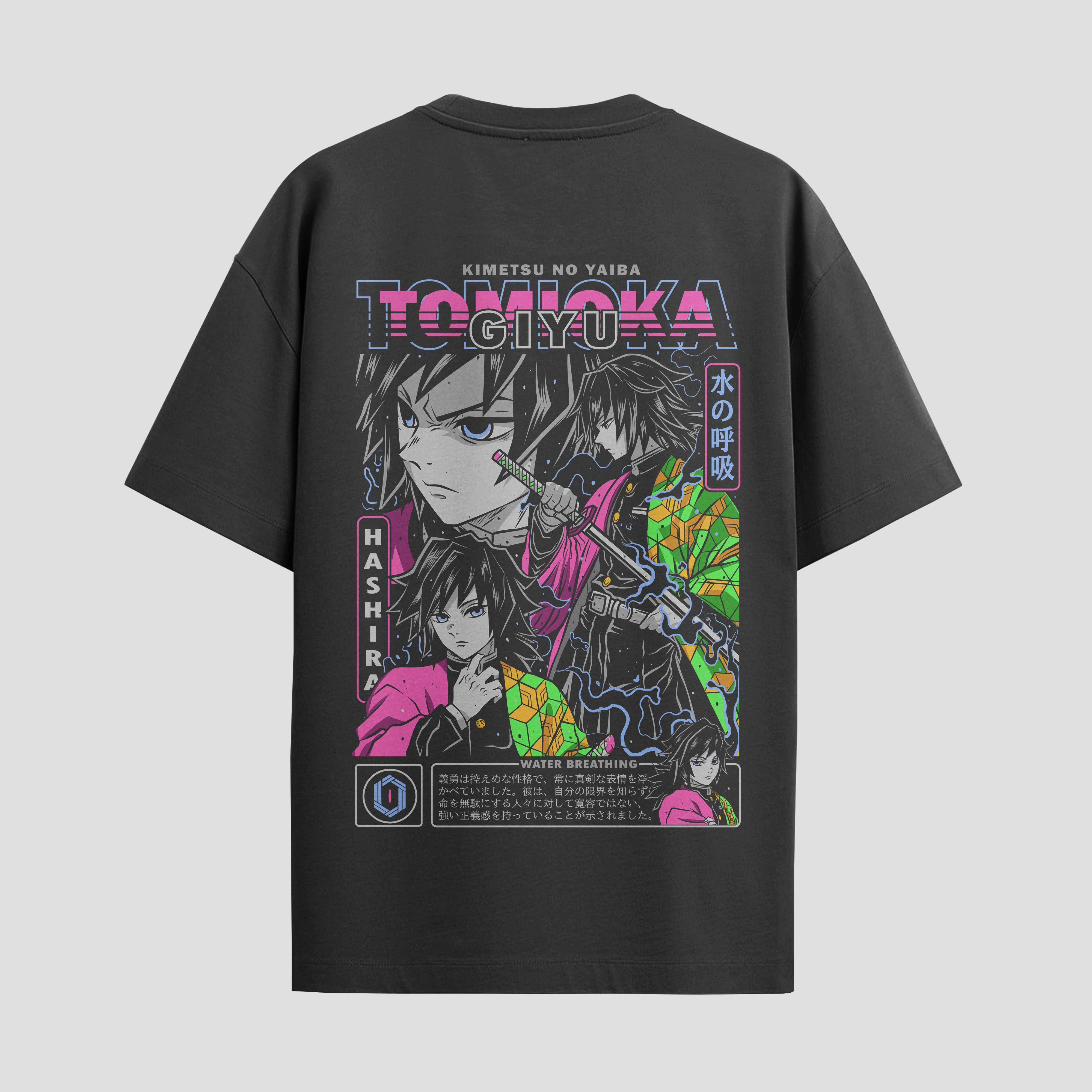 Playera urbana de anime y gaming ExtraLife MX, corte Standard Fit unisex ligero y transpirable en color Deep Black y Pure White, ropa de uso diario para gym y casual.