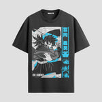 Playera urbana de anime y gaming ExtraLife MX, corte Standard Fit unisex ligero y transpirable en color Deep Black y Pure White, ropa de uso diario para gym y casual.