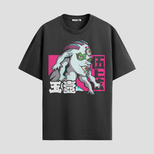 Playera urbana de anime y gaming ExtraLife MX, corte Standard Fit unisex ligero y transpirable en color Deep Black y Pure White, ropa de uso diario para gym y casual.