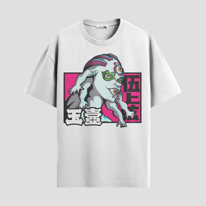 Playera urbana de anime y gaming ExtraLife MX, corte Standard Fit unisex ligero y transpirable en color Deep Black y Pure White, ropa de uso diario para gym y casual.