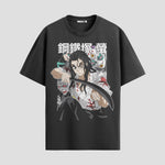 Playera urbana de anime y gaming ExtraLife MX, corte Standard Fit unisex ligero y transpirable en color Deep Black y Pure White, ropa de uso diario para gym y casual.