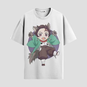 Playera urbana de anime y gaming ExtraLife MX, corte Standard Fit unisex ligero y transpirable en color Deep Black y Pure White, ropa de uso diario para gym y casual.