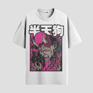 Playera urbana de anime y gaming ExtraLife MX, corte Standard Fit unisex ligero y transpirable en color Deep Black y Pure White, ropa de uso diario para gym y casual.
