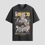 Playera urbana de anime y gaming ExtraLife MX, corte Standard Fit unisex ligero y transpirable en color Deep Black y Pure White, ropa de uso diario para gym y casual.