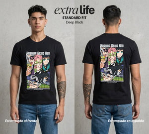 Cazadores de la Noche | Demon Slayer Hashiras #01037 - Playera Classic Premium | Deep Black - Foto en modelo