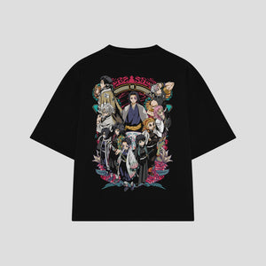 Playera streetwear premium de anime y gaming ExtraLife MX, corte oversized drop shoulder ligero y fresco en color Deep Black y Off-White, moda urbana mexicana de culto.