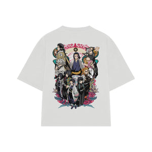 Playera streetwear premium de anime y gaming ExtraLife MX, corte oversized drop shoulder ligero y fresco en color Deep Black y Off-White, moda urbana mexicana de culto.