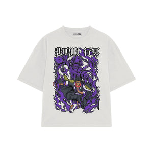 Playera streetwear premium de anime y gaming ExtraLife MX, corte oversized drop shoulder ligero y fresco en color Deep Black y Off-White, moda urbana mexicana de culto.