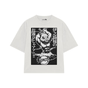 Playera streetwear premium de anime y gaming ExtraLife MX, corte oversized drop shoulder ligero y fresco en color Deep Black y Off-White, moda urbana mexicana de culto.