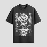 Playera urbana de anime y gaming ExtraLife MX, corte Standard Fit unisex ligero y transpirable en color Deep Black y Pure White, ropa de uso diario para gym y casual.