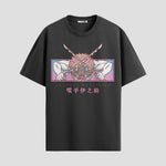 Playera urbana de anime y gaming ExtraLife MX, corte Standard Fit unisex ligero y transpirable en color Deep Black y Pure White, ropa de uso diario para gym y casual.