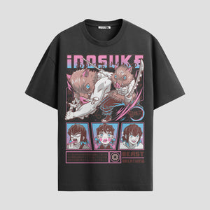 Playera urbana de anime y gaming ExtraLife MX, corte Standard Fit unisex ligero y transpirable en color Deep Black y Pure White, ropa de uso diario para gym y casual.