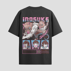 Playera urbana de anime y gaming ExtraLife MX, corte Standard Fit unisex ligero y transpirable en color Deep Black y Pure White, ropa de uso diario para gym y casual.