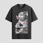 Playera urbana de anime y gaming ExtraLife MX, corte Standard Fit unisex ligero y transpirable en color Deep Black y Pure White, ropa de uso diario para gym y casual.