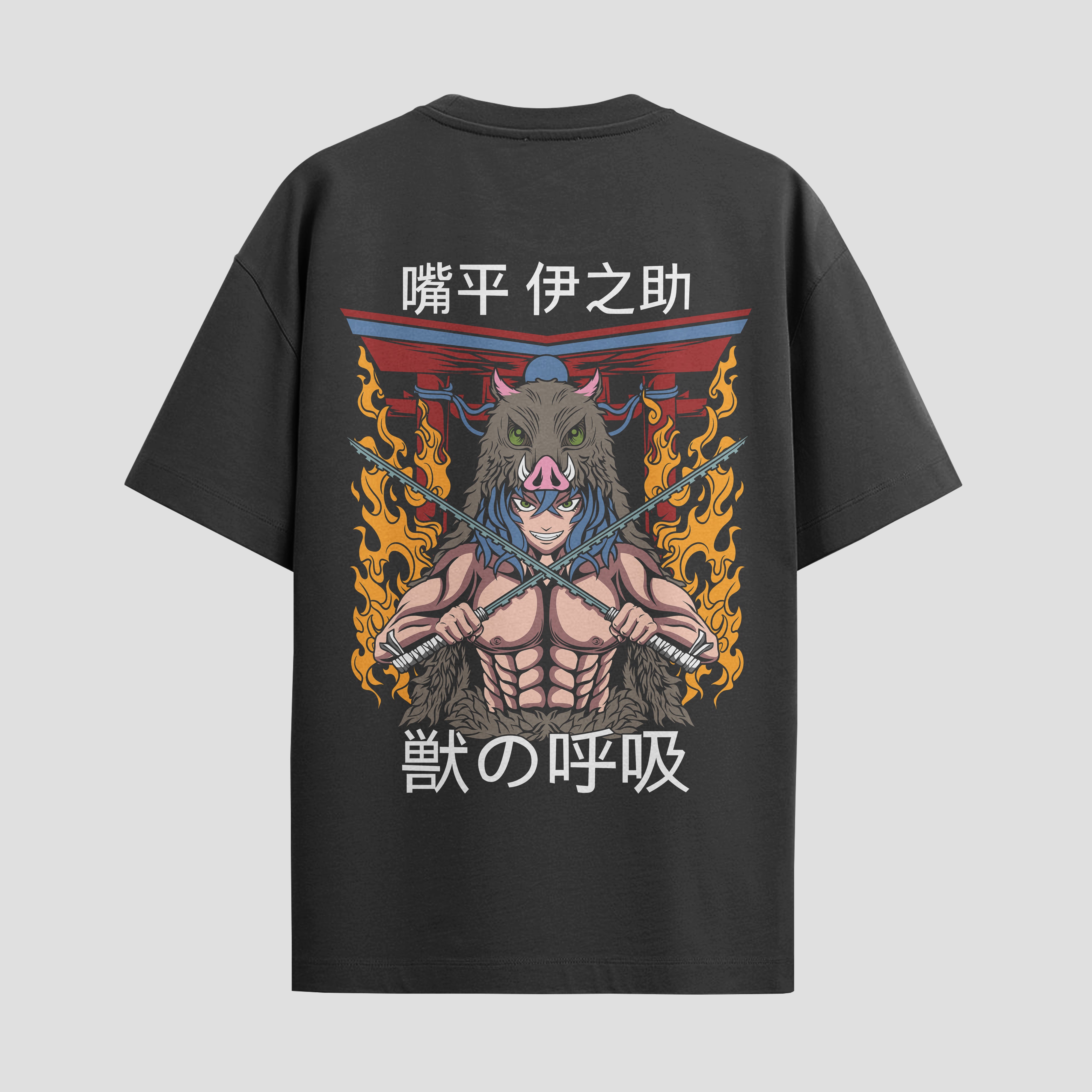 Playera urbana de anime y gaming ExtraLife MX, corte Standard Fit unisex ligero y transpirable en color Deep Black y Pure White, ropa de uso diario para gym y casual.