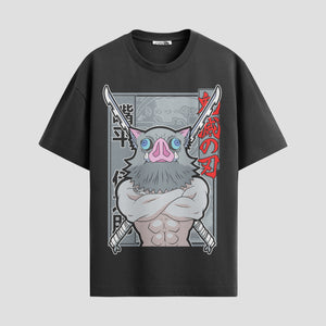 Playera urbana de anime y gaming ExtraLife MX, corte Standard Fit unisex ligero y transpirable en color Deep Black y Pure White, ropa de uso diario para gym y casual.