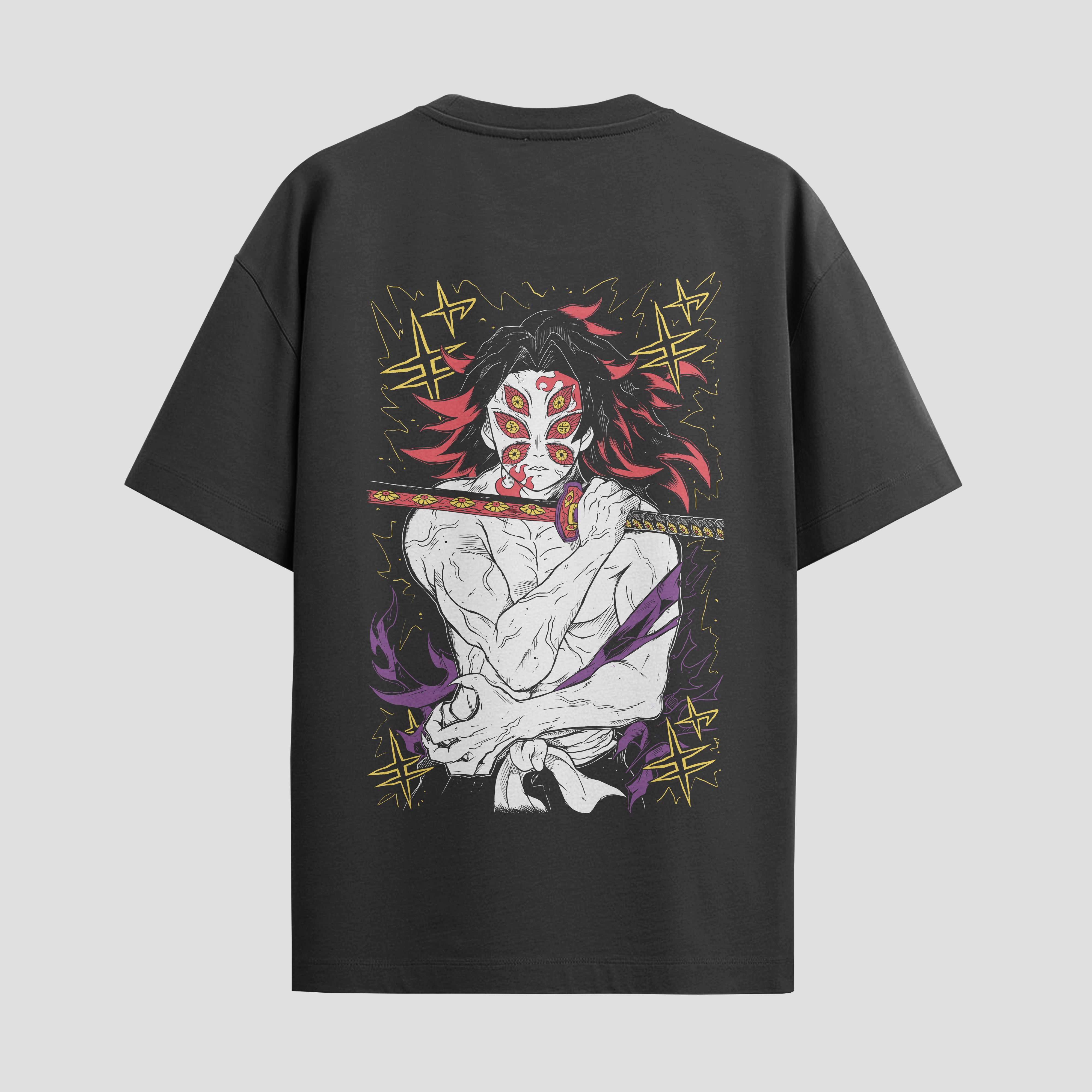Playera urbana de anime y gaming ExtraLife MX, corte Standard Fit unisex ligero y transpirable en color Deep Black y Pure White, ropa de uso diario para gym y casual.