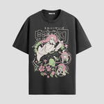 Playera urbana de anime y gaming ExtraLife MX, corte Standard Fit unisex ligero y transpirable en color Deep Black y Pure White, ropa de uso diario para gym y casual.