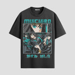 Playera urbana de anime y gaming ExtraLife MX, corte Standard Fit unisex ligero y transpirable en color Deep Black y Pure White, ropa de uso diario para gym y casual.
