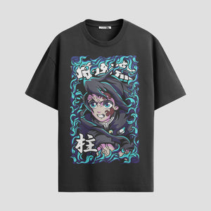 Playera urbana de anime y gaming ExtraLife MX, corte Standard Fit unisex ligero y transpirable en color Deep Black y Pure White, ropa de uso diario para gym y casual.