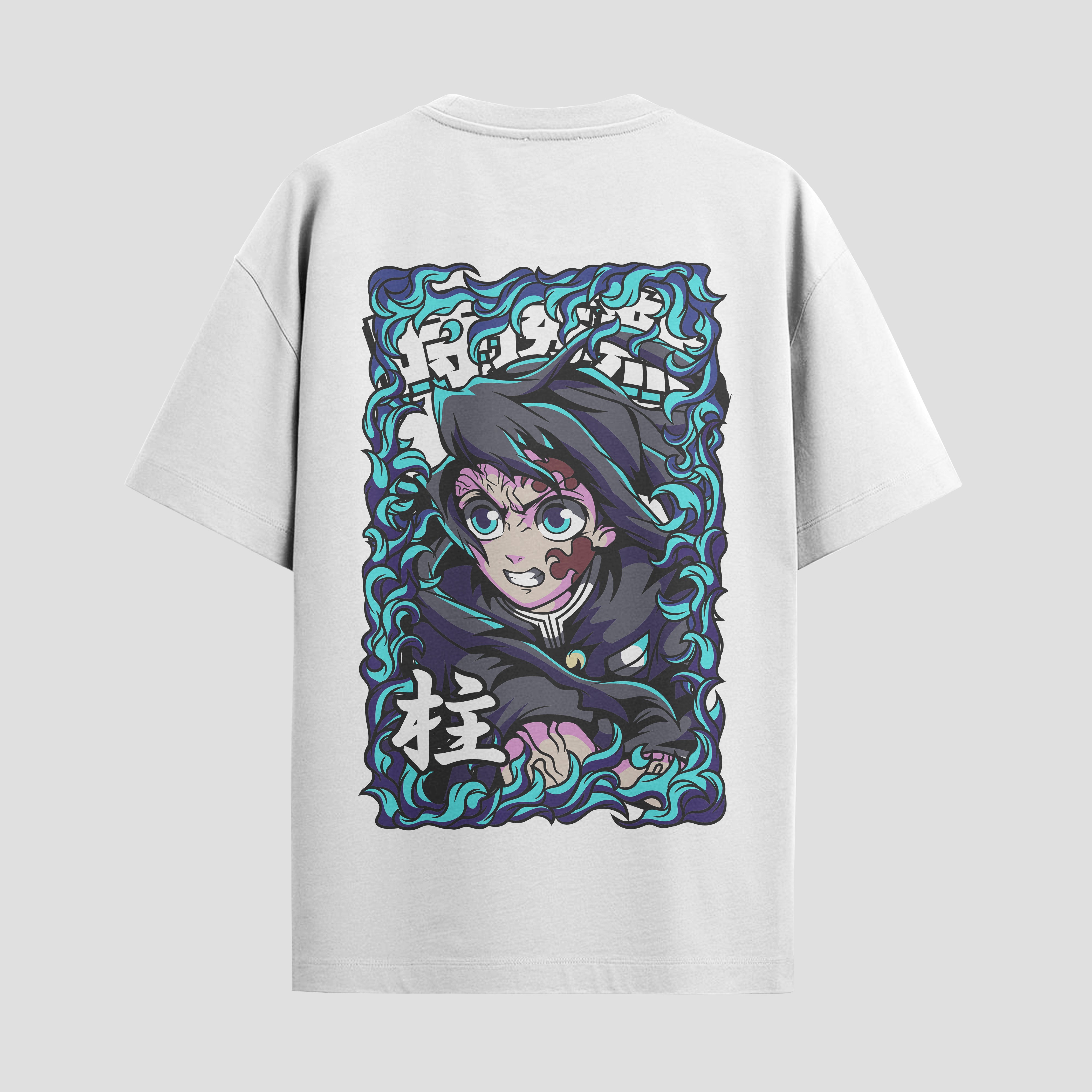 Playera urbana de anime y gaming ExtraLife MX, corte Standard Fit unisex ligero y transpirable en color Deep Black y Pure White, ropa de uso diario para gym y casual.