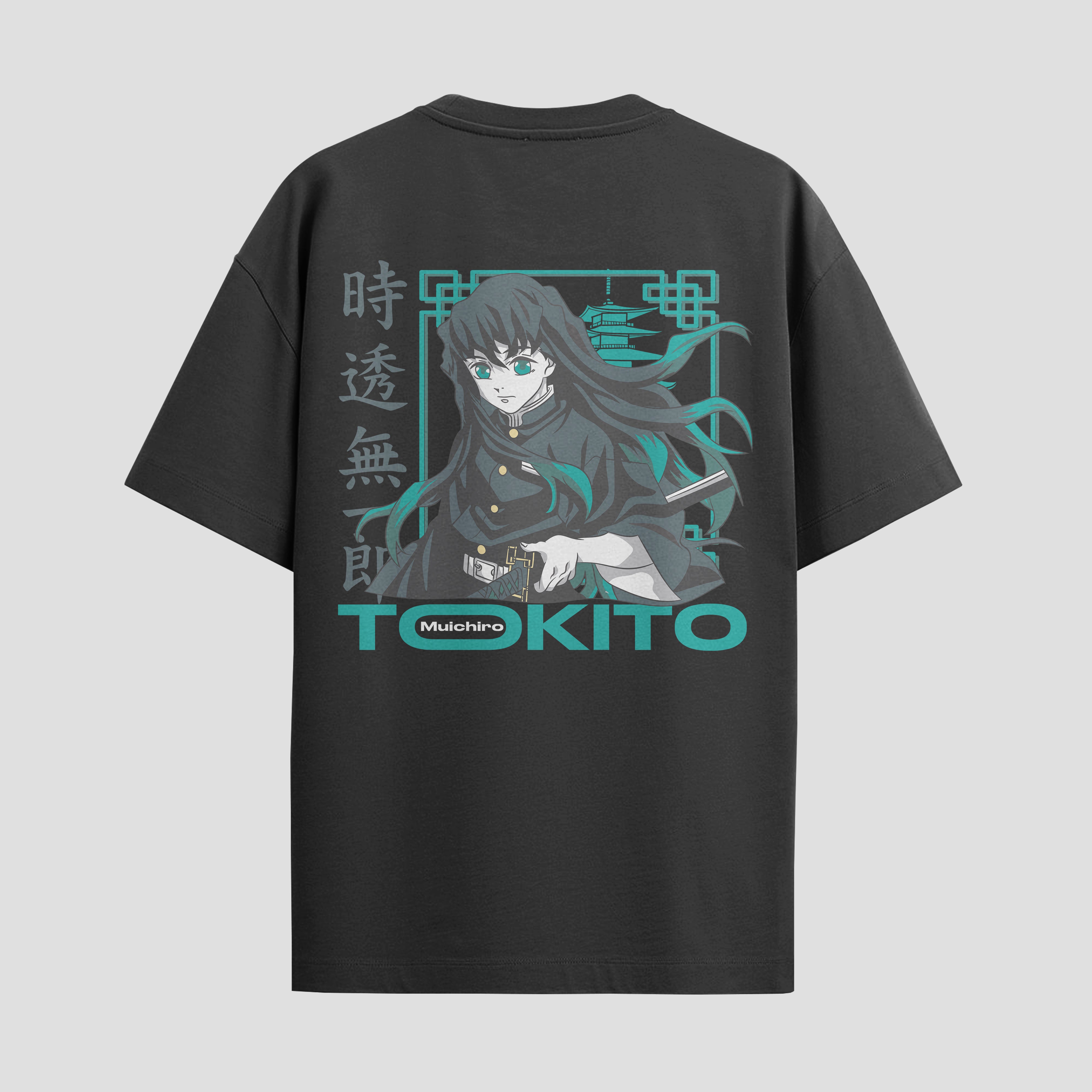 Playera urbana de anime y gaming ExtraLife MX, corte Standard Fit unisex ligero y transpirable en color Deep Black y Pure White, ropa de uso diario para gym y casual.