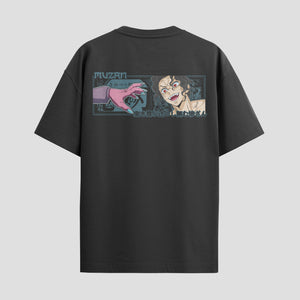 Playera urbana de anime y gaming ExtraLife MX, corte Standard Fit unisex ligero y transpirable en color Deep Black y Pure White, ropa de uso diario para gym y casual.