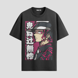 Playera urbana de anime y gaming ExtraLife MX, corte Standard Fit unisex ligero y transpirable en color Deep Black y Pure White, ropa de uso diario para gym y casual.