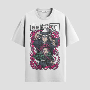 Playera urbana de anime y gaming ExtraLife MX, corte Standard Fit unisex ligero y transpirable en color Deep Black y Pure White, ropa de uso diario para gym y casual.