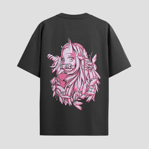 Playera urbana de anime y gaming ExtraLife MX, corte Standard Fit unisex ligero y transpirable en color Deep Black y Pure White, ropa de uso diario para gym y casual.