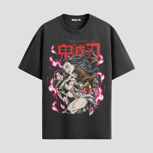 Playera urbana de anime y gaming ExtraLife MX, corte Standard Fit unisex ligero y transpirable en color Deep Black y Pure White, ropa de uso diario para gym y casual.