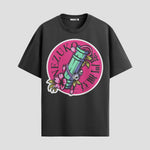Playera urbana de anime y gaming ExtraLife MX, corte Standard Fit unisex ligero y transpirable en color Deep Black y Pure White, ropa de uso diario para gym y casual.
